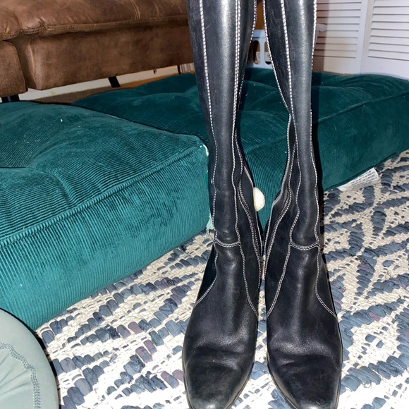 Vintage ANNE KLEIN genuine leather calf boots - Picture 6 of 7